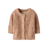Lil' Atelier Emlen EMB AO LS Knit Cardigan - Roebuck