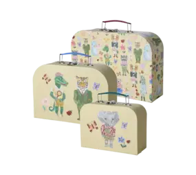 Rice Koffer - Cream - Nathalie Lété Print Rice Koffer - Cream - Nathalie Lété Print