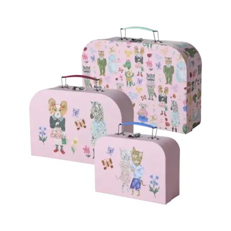Rice Koffer - Roze - Nathalie Lété Print Rice Koffer - Roze - Nathalie Lété Print