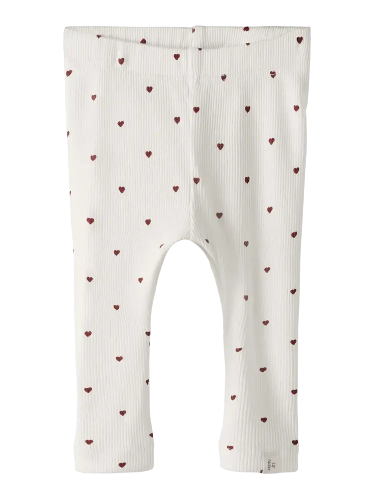 Lil' Atelier Gago Slim Legging - Coconut Milk Heart Lil' Atelier Gago Slim Legging - Coconut Milk Heart