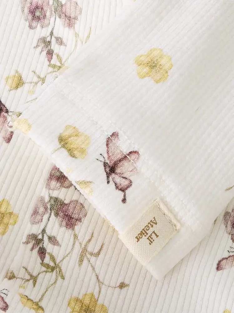 Lil' Atelier Gavo Efi Slim Legging - Coconut Milk Flower Mix Lil' Atelier Gavo Efi Slim Legging - Coconut Milk Flower Mix