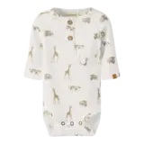 Lil' Atelier Gayo Elm LS Slim Body - Coconut Milk Animals African