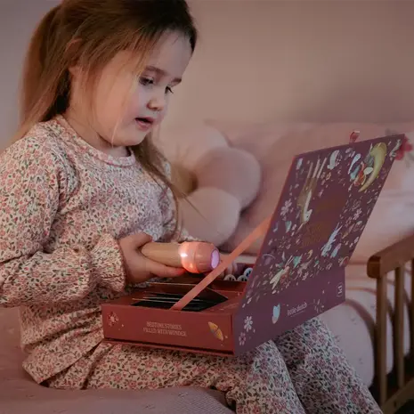 Little Dutch Verhalen projector zaklamp - Roze