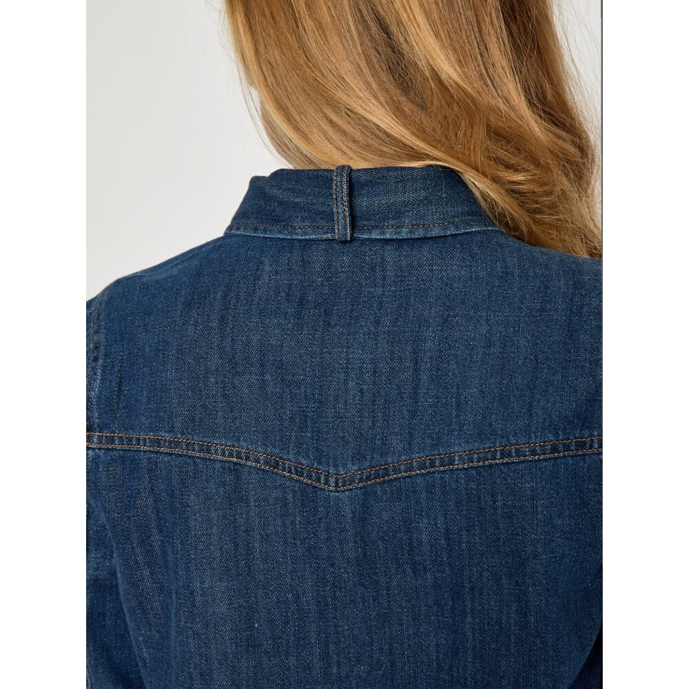 Peppercorn Madison Denim Shirt – Mid Blue Denim