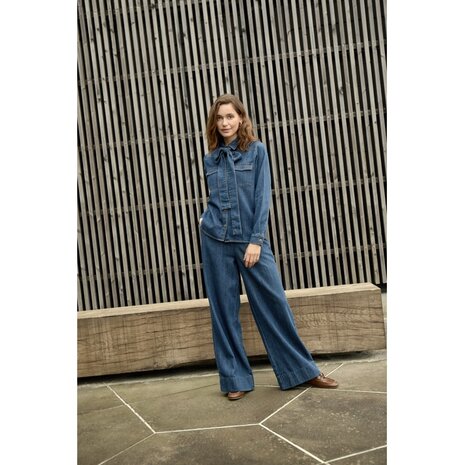 Peppercorn Madison Denim Shirt – Mid Blue Denim