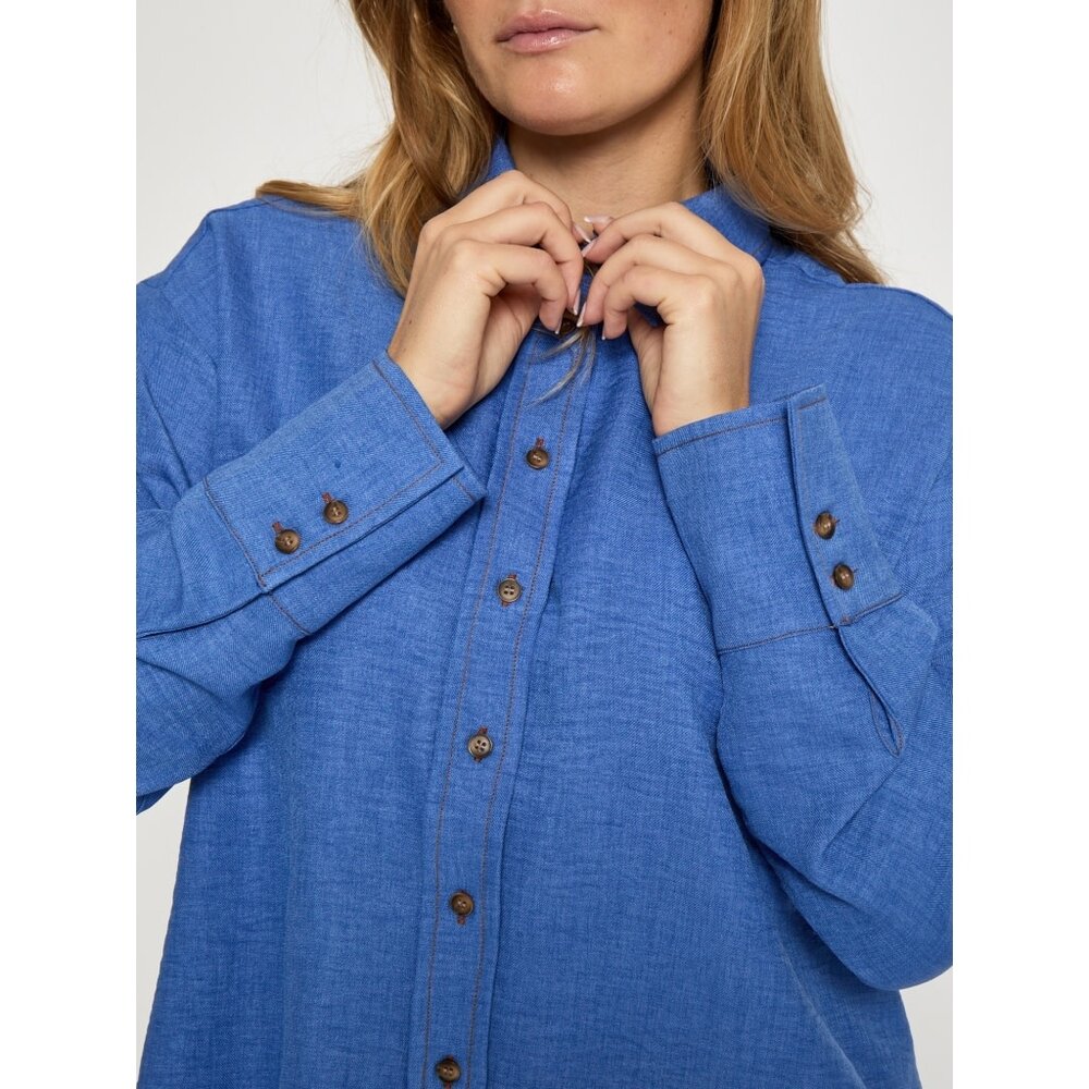 Peppercorn Gaby Short Shirt – Amparo Blue