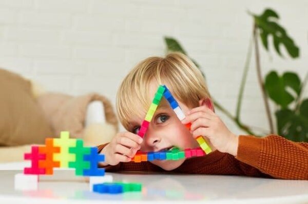 Plus Plus Tube neon BIG Plus-Plus: 15 stuks