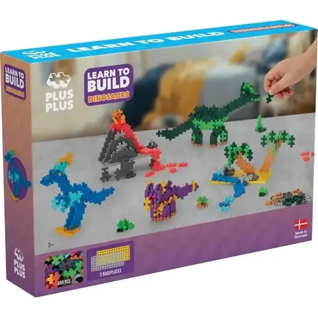 Plus Plus Learn To Build - Dino`s - 600 stuks