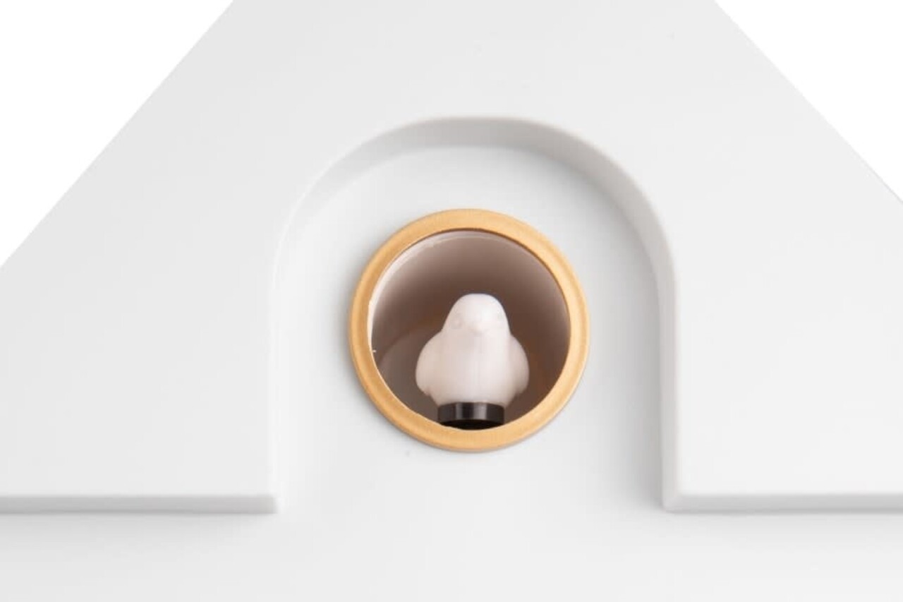 Karlsson Wall Clock Modern Cuckoo Oro - White