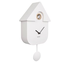Karlsson Wall Clock Modern Cuckoo Oro - White