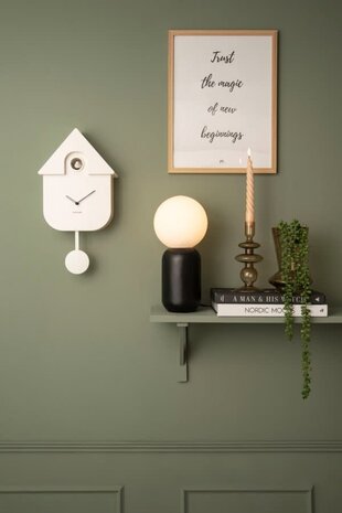 Karlsson Wall Clock Modern Cuckoo Oro - White