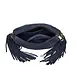Chabo Bags Suede Stormy Fringes Small -  Navy Blue