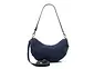 Suede Bobby Banana Bag Navy Blue