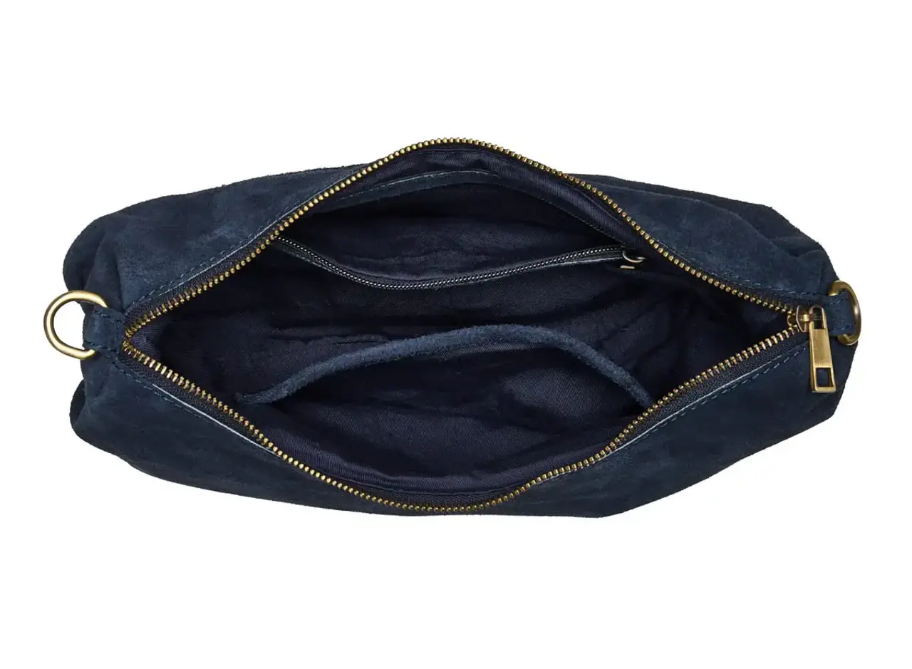 Chabo Bags Suede Bobby Banana Bag - Navy Blue