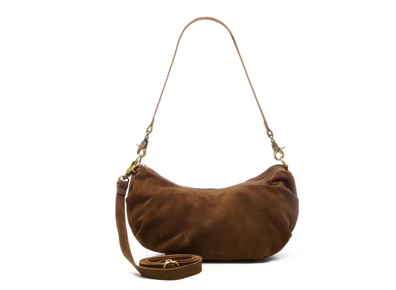 Chabo Bags Suede Bobby Banana Bag - Cacao