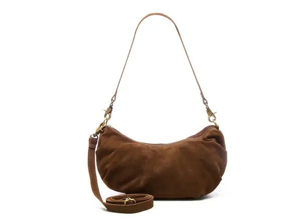 Chabo Bags Suede Bobby Banana Bag - Cacao