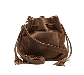 Chabo Bags Suede Posse Pouch - Cacao