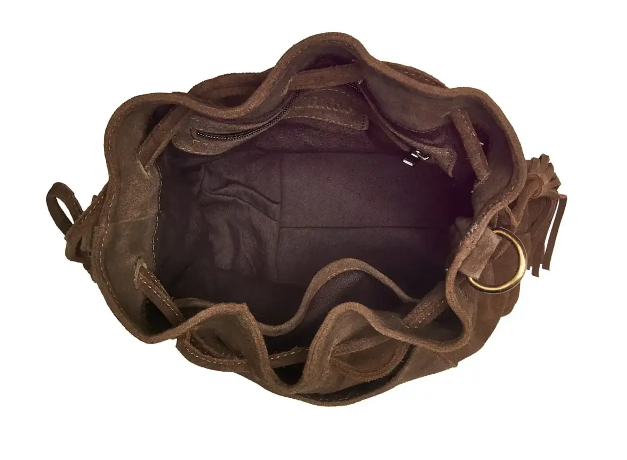 Chabo Bags Suede Posse Pouch - Cacao