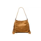 Chabo Bags Suede Stormy Fringes Big - Light Cognac