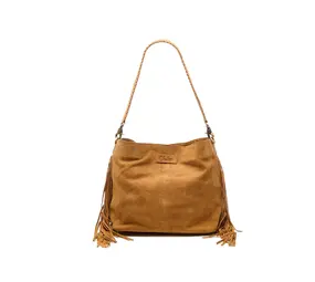Chabo Bags Suede Stormy Fringes Big - Light Cognac Chabo Bags Suede Stormy Fringes Big - Light Cognac