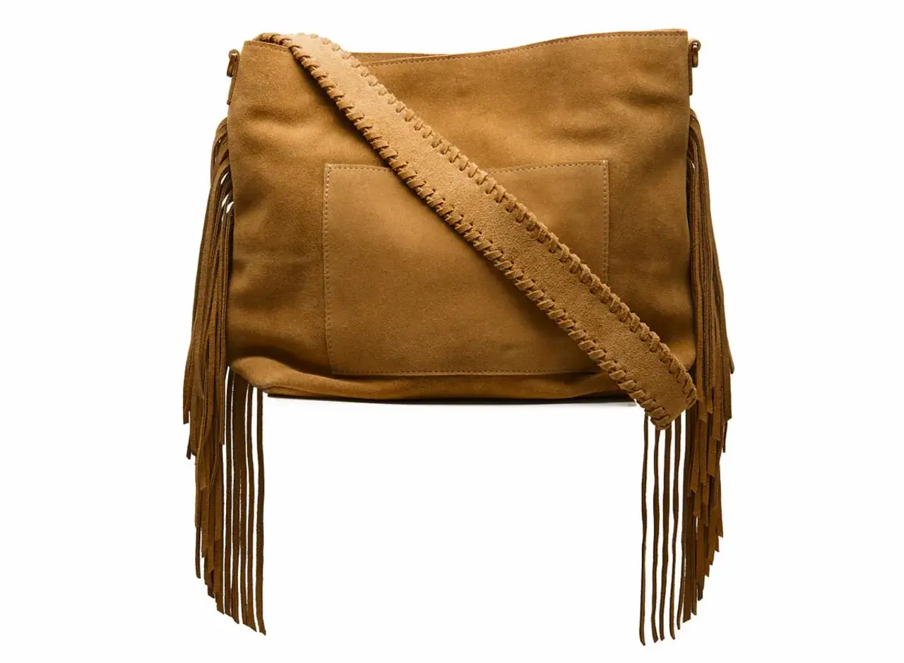Chabo Bags Suede Stormy Fringes Big - Light Cognac Chabo Bags Suede Stormy Fringes Big - Light Cognac