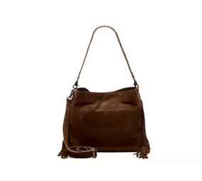 Chabo Bags Suede Stormy Fringes Big - Cacao