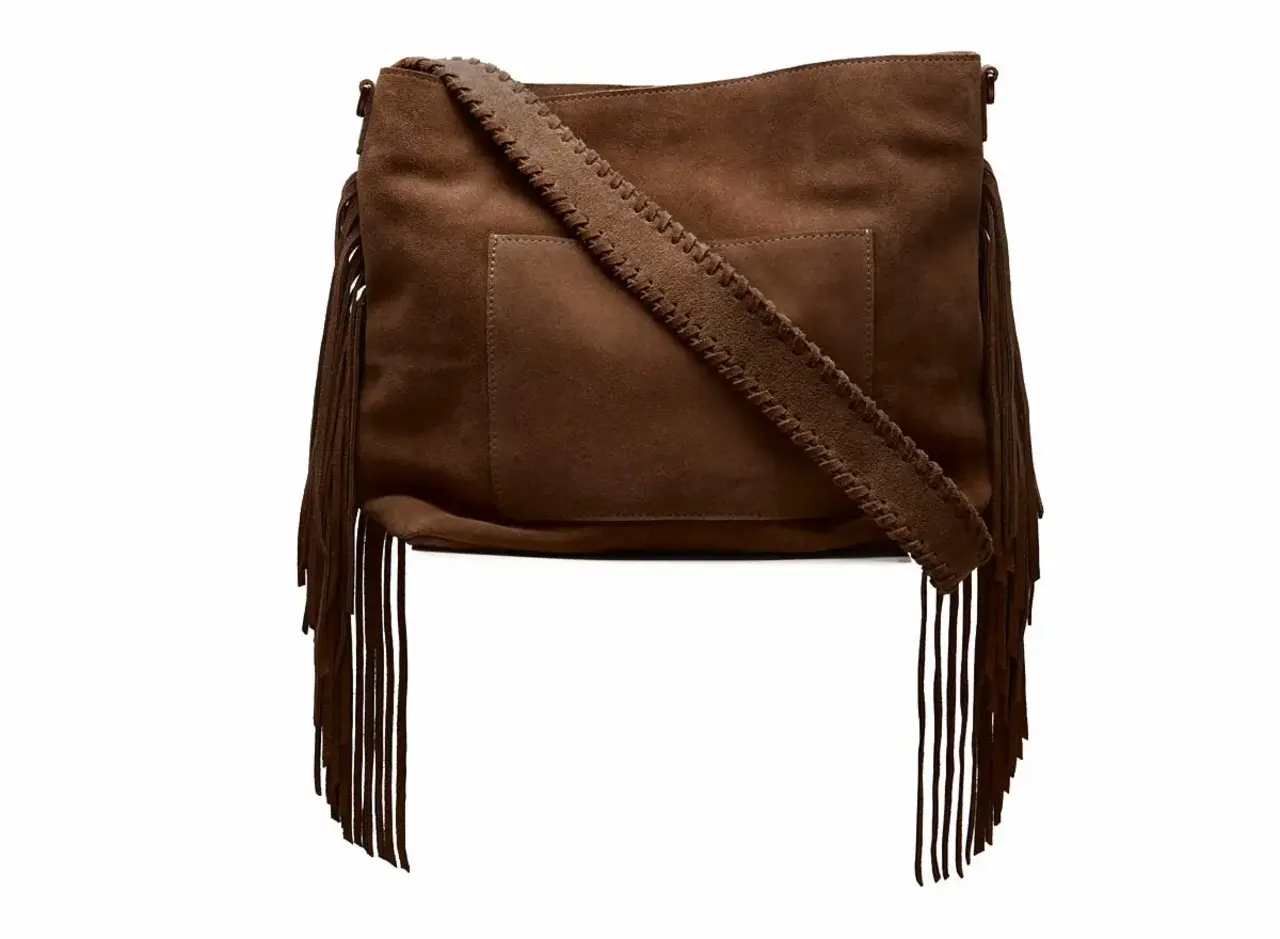 Chabo Bags Suede Stormy Fringes Big - Cacao
