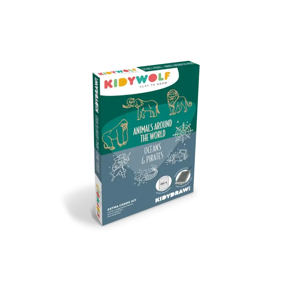 Kidywolf Refill Kidydraw Mini - Animals around the world and Oceans and pirates Kidywolf Refill Kidydraw Mini - Animals around the world and Oceans and pirates