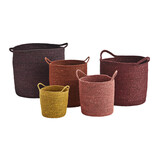Madam Stoltz Seagrass basket w/ handles