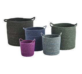 Madam Stoltz Seagrass basket w/ handles