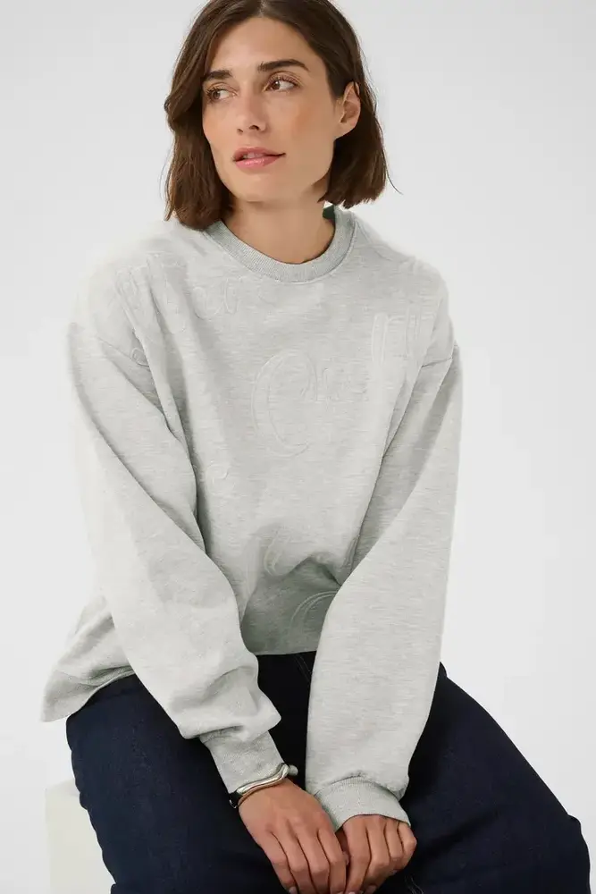 Culture Huxi Charlie Sweatshirt – Light Grey Melange