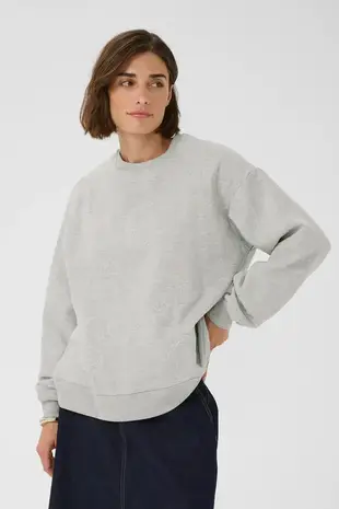 Culture Huxi Charlie Sweatshirt – Light Grey Melange