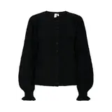 Y.A.S Thelma LS Wool Blend Knit Cardigan – Black Y.A.S Thelma LS Wool Blend Knit Cardigan – Black