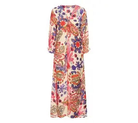 Culture Mandy Long Dress – Blue/Pink