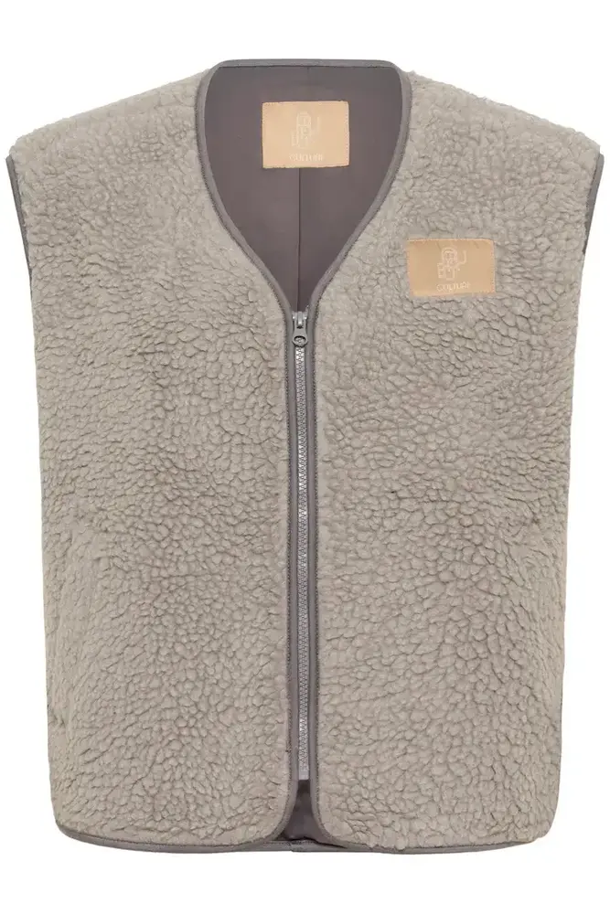 Culture Catina Teddy Waistcoat – Drizzle