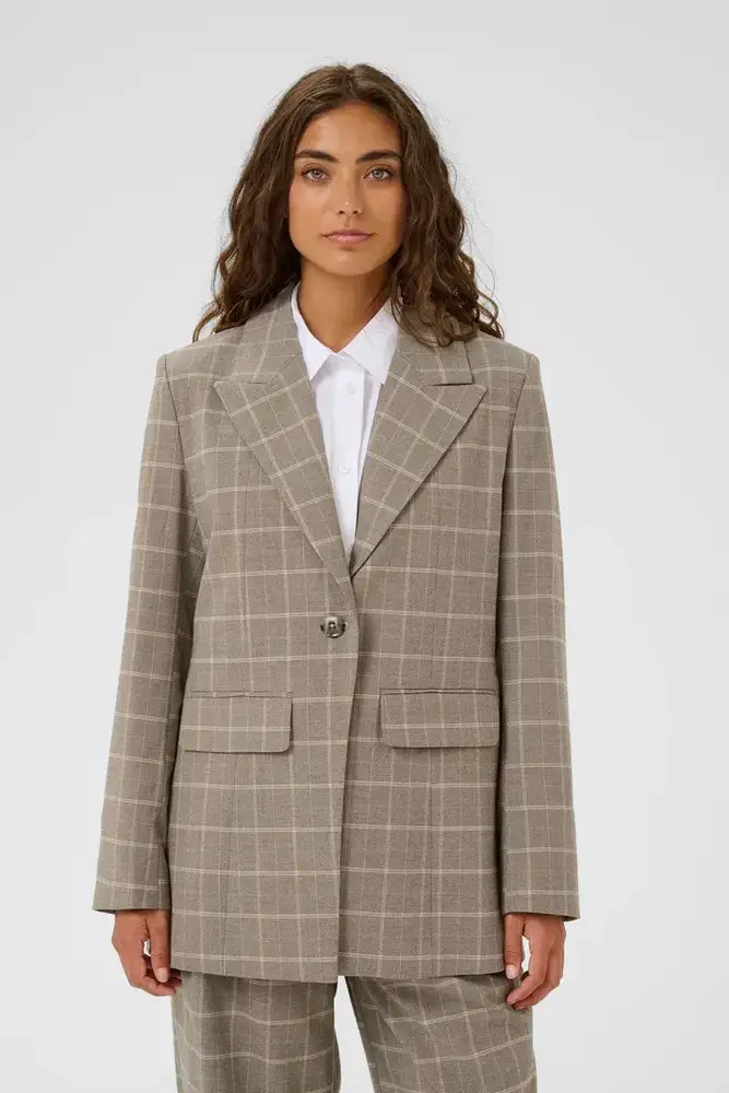 Culture Arlinda Blazer – Dune Check