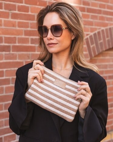 Chabo Bags Crossbody Suus Sand/Stripe Chabo Bags Crossbody Suus Sand/Stripe