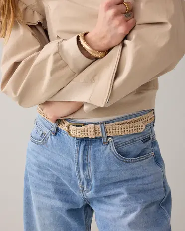 Summum Woman Belt All over stud - Ivory