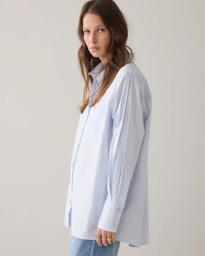 Summum Woman Blouse Crispy poplin - Softblue