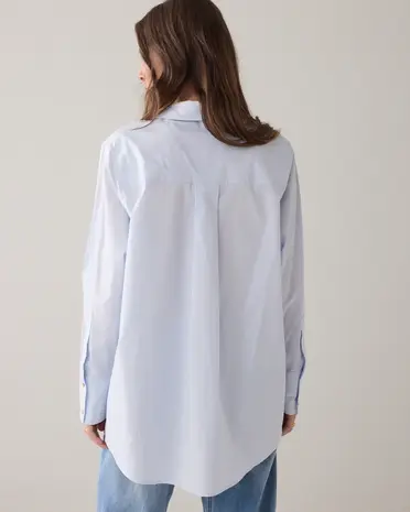 Summum Woman Blouse Crispy poplin - Softblue