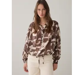 Summum Woman Blouse Graphic print - Coffee