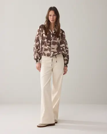 Summum Woman Blouse Graphic print - Coffee