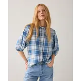 Summum Woman Blouse Indigo check - Indigo