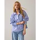 Summum Woman Blouse Shirt stripe - Softblue