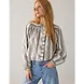 Summum Woman Blouse Silver stripe - Silver