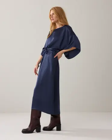 Summum Woman Dress Heavy silky touch - Navynoir