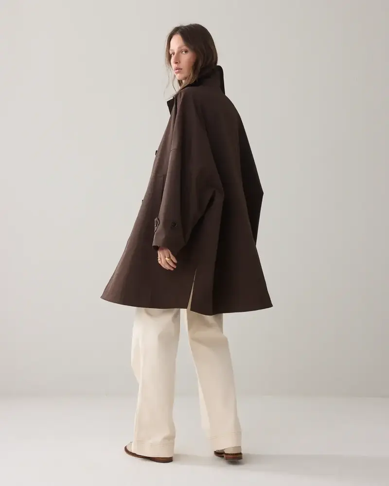 Summum Woman Jacket Gabardine - Coffee