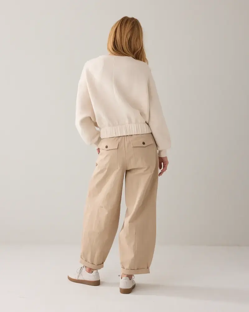 Summum Woman Trousers balloon fit Cotton blend - Alpaca