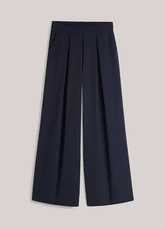 Summum Woman Trousers Fluid - Midnightblue