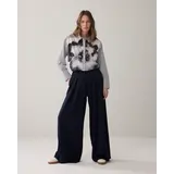 Summum Woman Trousers Fluid - Midnightblue